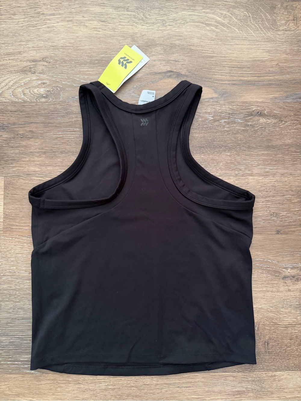 Fitted High Neck Black Racerback Tank Top - Picture 6 of 6